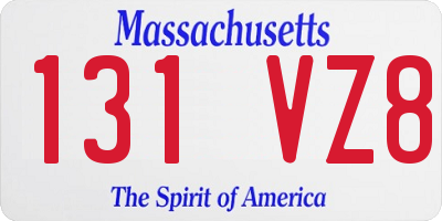 MA license plate 131VZ8