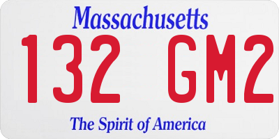 MA license plate 132GM2