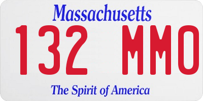MA license plate 132MM0