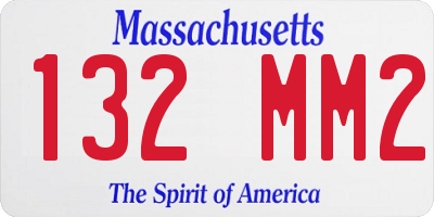 MA license plate 132MM2