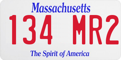 MA license plate 134MR2