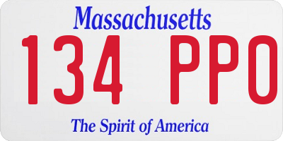 MA license plate 134PP0