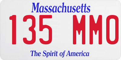 MA license plate 135MM0
