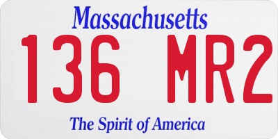 MA license plate 136MR2