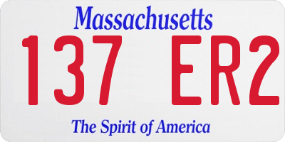 MA license plate 137ER2