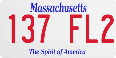 MA license plate 137FL2