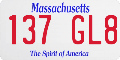 MA license plate 137GL8