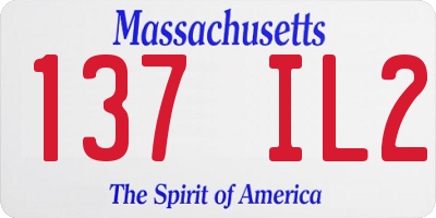 MA license plate 137IL2