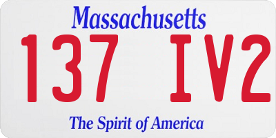 MA license plate 137IV2