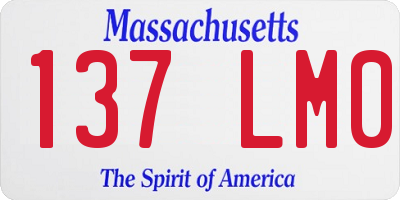 MA license plate 137LM0