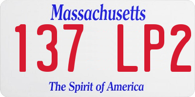 MA license plate 137LP2