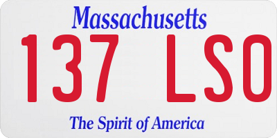 MA license plate 137LS0