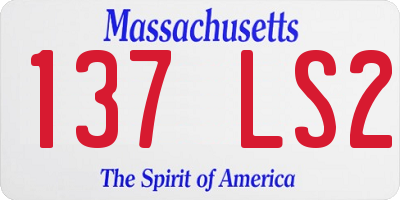 MA license plate 137LS2