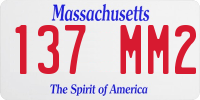 MA license plate 137MM2