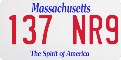 MA license plate 137NR9