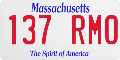 MA license plate 137RM0