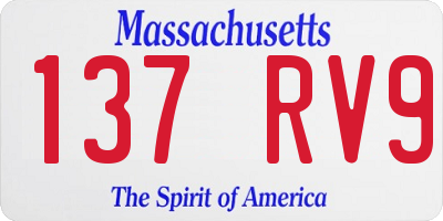 MA license plate 137RV9