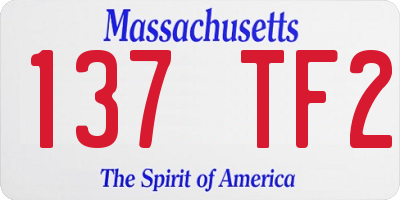 MA license plate 137TF2