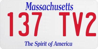 MA license plate 137TV2