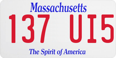MA license plate 137UI5