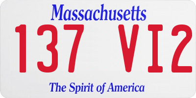 MA license plate 137VI2