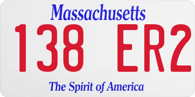 MA license plate 138ER2