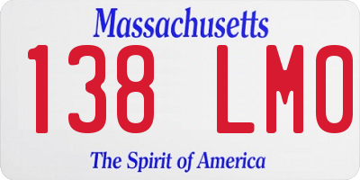 MA license plate 138LM0