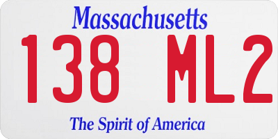 MA license plate 138ML2