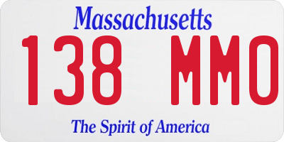 MA license plate 138MM0