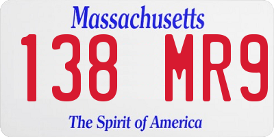 MA license plate 138MR9