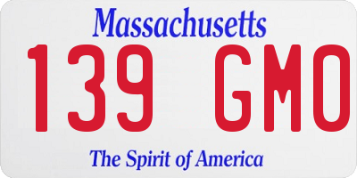 MA license plate 139GM0