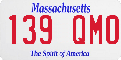 MA license plate 139QM0