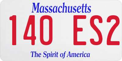 MA license plate 140ES2