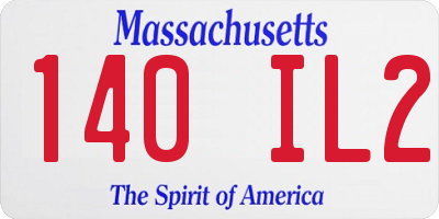 MA license plate 140IL2