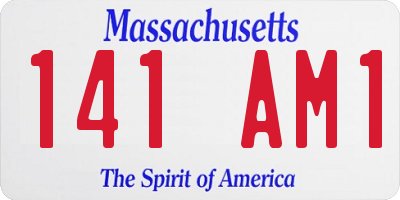 MA license plate 141AM1