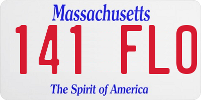MA license plate 141FL0