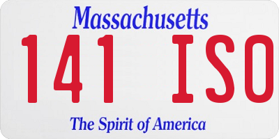 MA license plate 141IS0