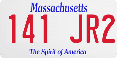 MA license plate 141JR2
