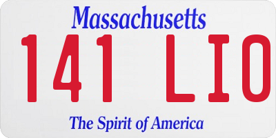 MA license plate 141LI0