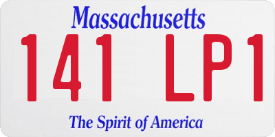 MA license plate 141LP1