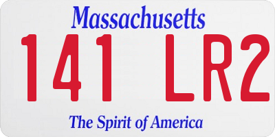 MA license plate 141LR2