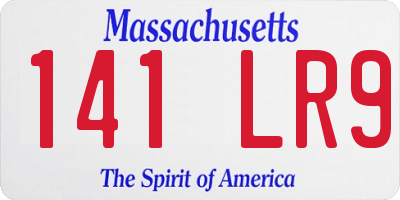 MA license plate 141LR9