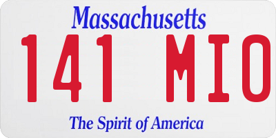 MA license plate 141MI0