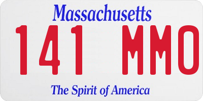 MA license plate 141MM0