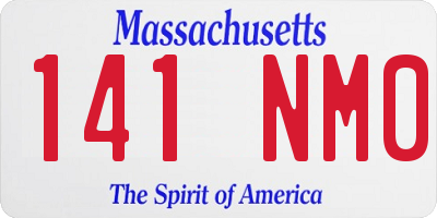 MA license plate 141NM0