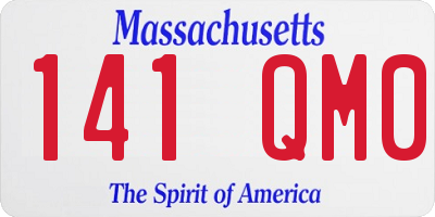 MA license plate 141QM0