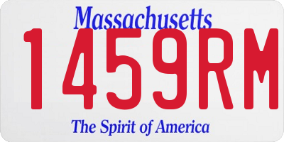 MA license plate 1459RM