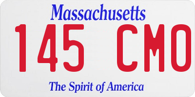 MA license plate 145CM0