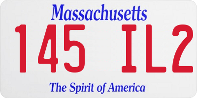 MA license plate 145IL2