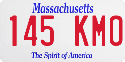 MA license plate 145KM0